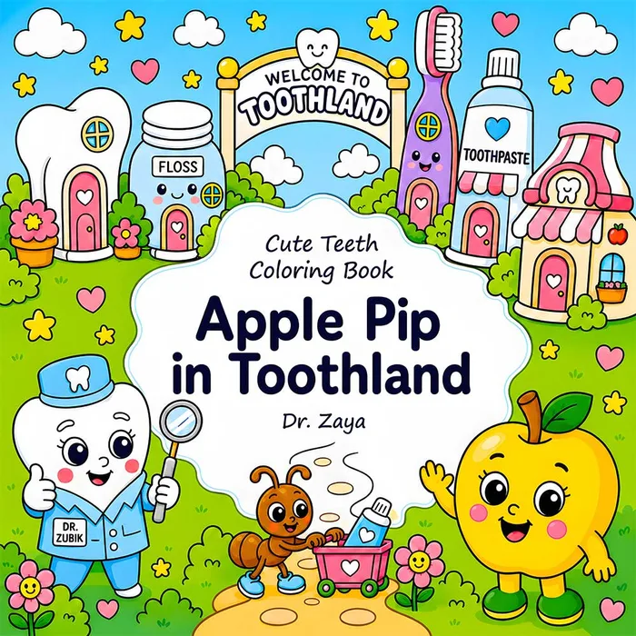 Coloring book cover: Apple Pip (coming soon)